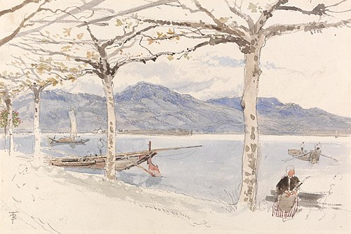 Lago Maggior, Italy, , Myles Birket Foster