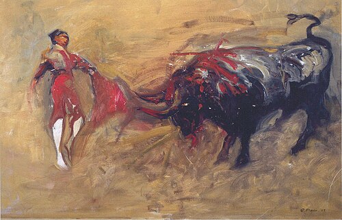 Härkätaistelu, 1907, Oscar Parviainen