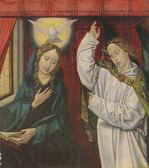 The Annunciation, 1500, Maître de l'Adoration Khanenko