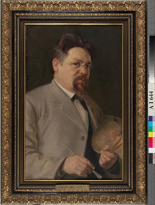 Portrait of the Painter Elias Muukka, 1899, Kaarlo Vuori