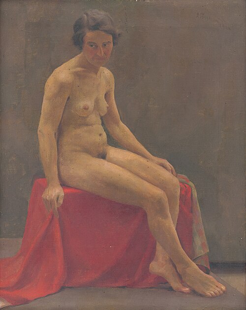 Seated Nude, 1920, Ladislav Treskoň