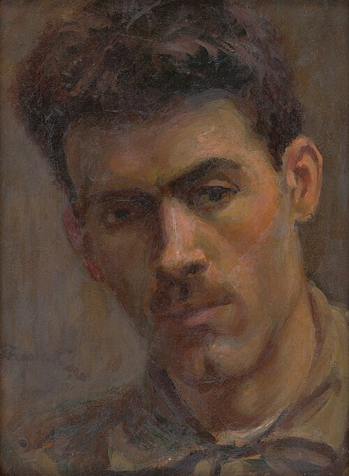 Head Study of a Man, 1920, Ladislav Treskoň