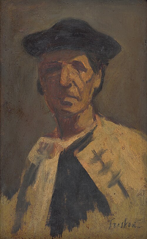 Study of a Man from Dlhé Pole, 1922, Ladislav Treskoň