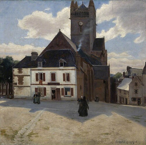 Breton Village, 1882, Norman Garstin
