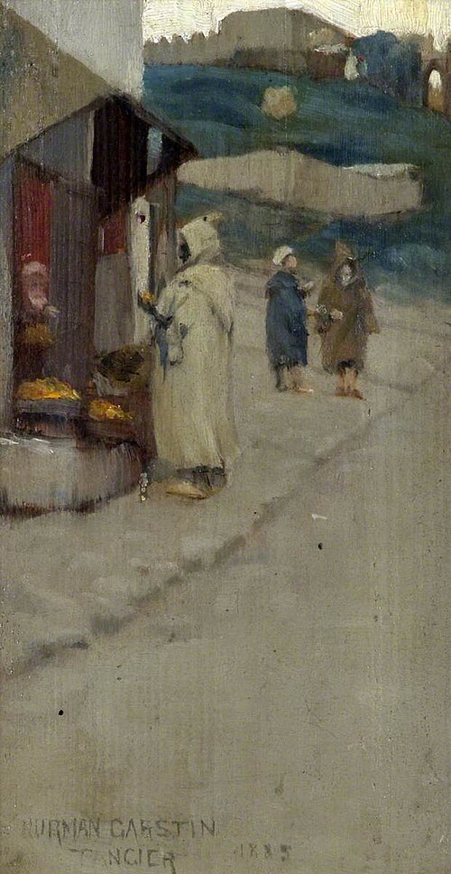 Arabs, Tangier, 1885, Norman Garstin