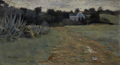 Saint's House and Field, Tangier, 1885, Norman Garstin