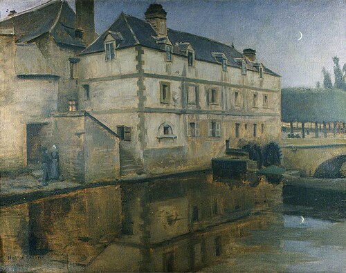 Moulin de la ville, Quimperlé, France, 1901, Norman Garstin