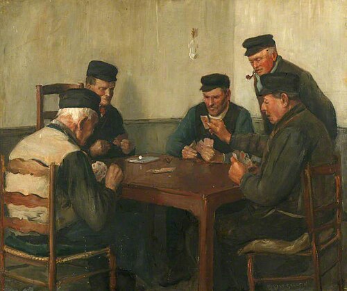 The Card Players, 1908, Norman Garstin