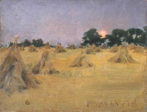 Haycocks and Sun, 1886, Norman Garstin