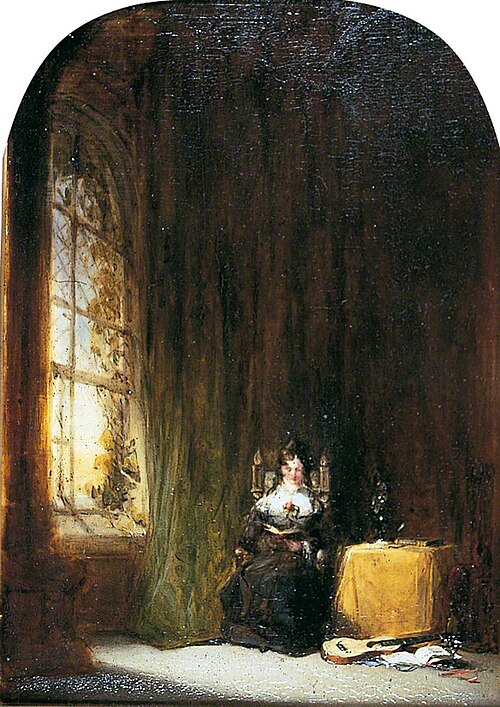 Woman Reading in an Interior, 1850, William Roxby Beverley