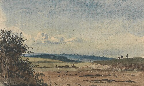 Landscape With Figures and a Wagon, , David Charles Read