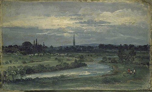 View from Pugin's House near Salisbury, 1835, David Charles Read