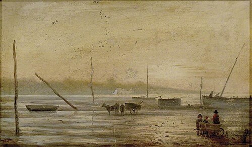 Southampton Estuary - Low Water showing the Effect of Mud, Evening, , David Charles Read