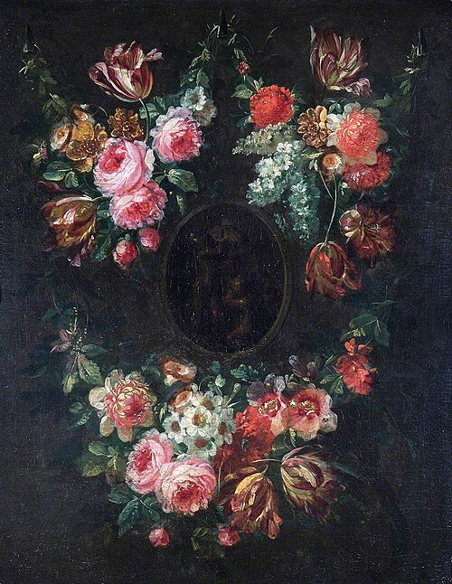 Garland of Flowers, 1725, Jean-Baptiste Morel
