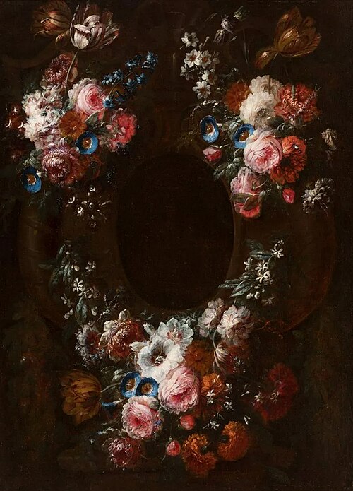 Flower garland, 1703, Jean-Baptiste Morel