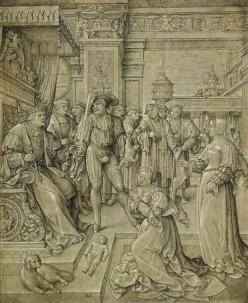 The judgment of Solomon, 1528, Jan Rombouts I