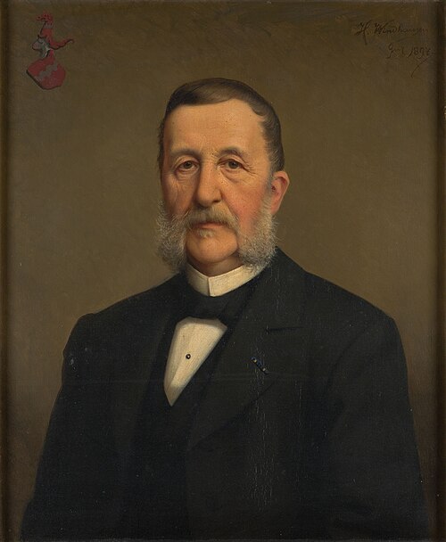 Portrait of Carolus Antonius Ludovicus van Hugenpoth tot Aerdt (1825-1907), 1897, Heinrich Windhausen