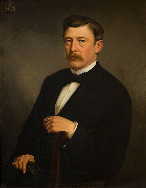 Portrait of Willem Jozef Ghislain van Oldeneel tot Oldenzeel (1839-1901), 1880, Heinrich Windhausen