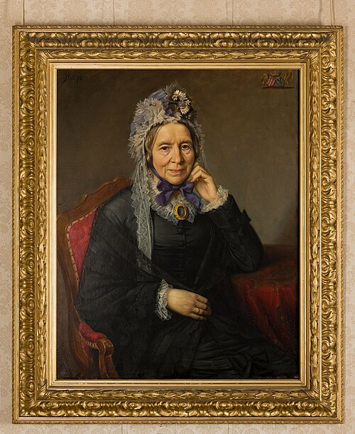 Portrait of Charlotte Theodorine Marie Alexandrine barones van Oldeneel tot Oldenzeel (1809-1881), 1880, Heinrich Windhausen