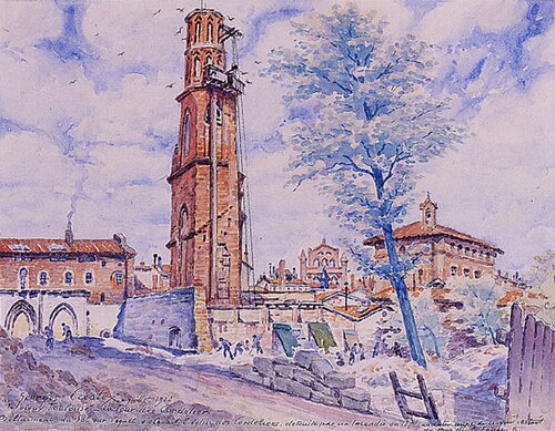 Le vieux Toulouse. La tour des Cordeliers, 1922, Georges Castex