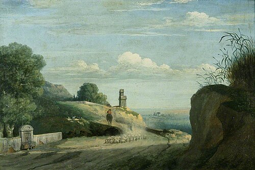 On the Road from Albano to Rome, , Thomas Jones