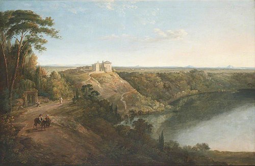 View of Castel Gandolfo, 1776, Thomas Jones