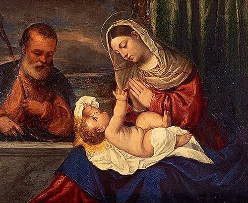 The Holy Family, 1522, Francesco Vecellio