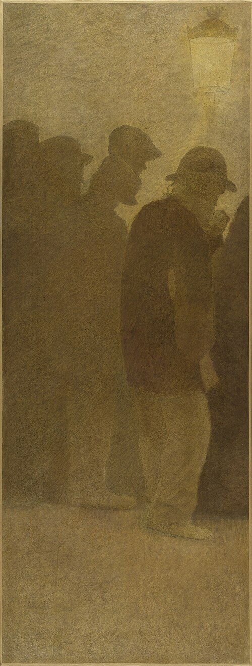 La Bouchée de pain : File d'attente, 1904, Fernand Pelez