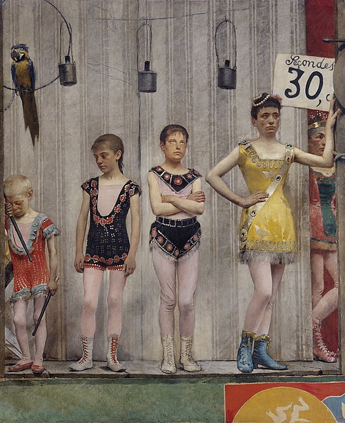 Grimaces et misère - Les Saltimbanques (acrobates), 1888, Fernand Pelez