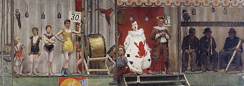 Grimaces et misère - Les Saltimbanques (les musiciens), 1888, Fernand Pelez
