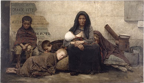 Sans asile, 1883, Fernand Pelez