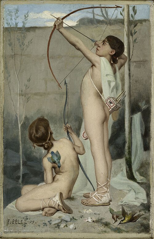 Les tireurs d'arc, 1879, Fernand Pelez