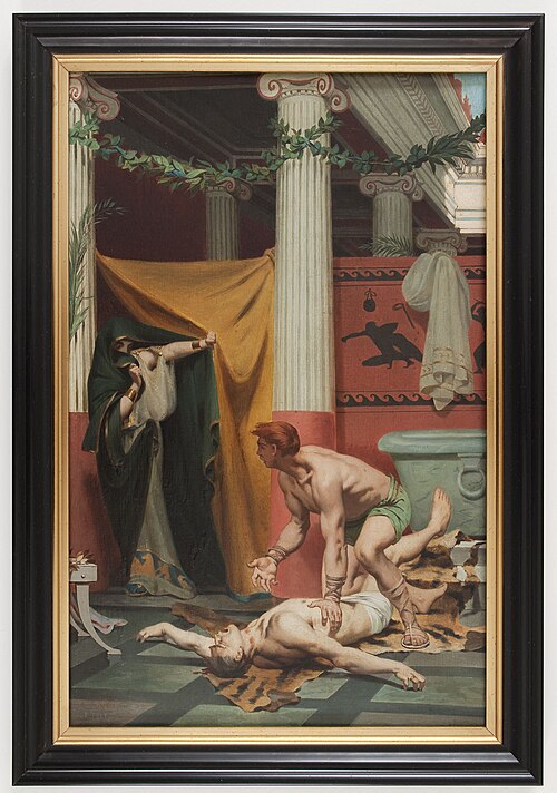 Mort de l'empereur Commode, 1879, Fernand Pelez