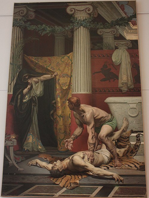 La Mort de Commode, 1879, Fernand Pelez