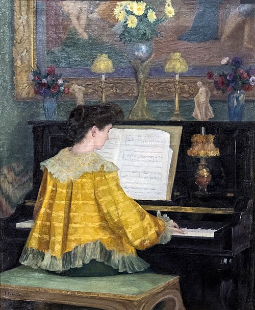 Jeune femme au piano, 1904, François Gauzi