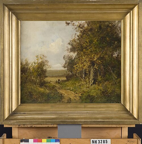 Route sablonneuse à l'orée d'une forêt, 1850, Edma Morisot