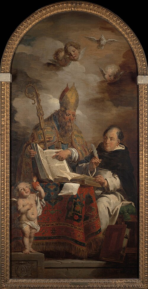 Saint August of Hippo and Saint Thomas of Aquino, 1776, Pierre Joseph Verhagen