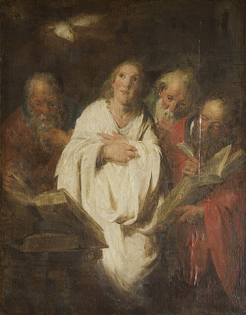 Christ with the Evangelists, 1803, Pierre Joseph Verhagen
