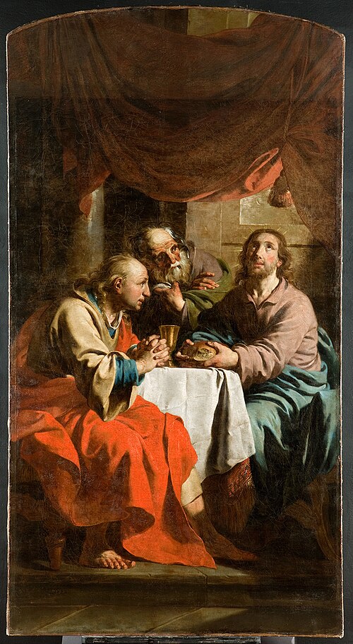 Jesus in Emmaus, 1772, Pierre Joseph Verhagen