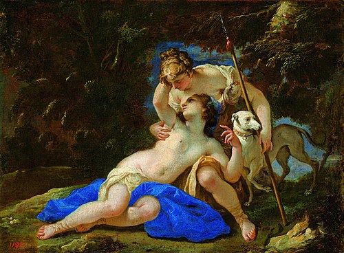 Diane et Callisto, 1670, Federico Cervelli