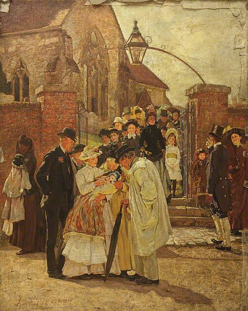 Christening Sunday (South Harting, Sussex), 1887, James Charles
