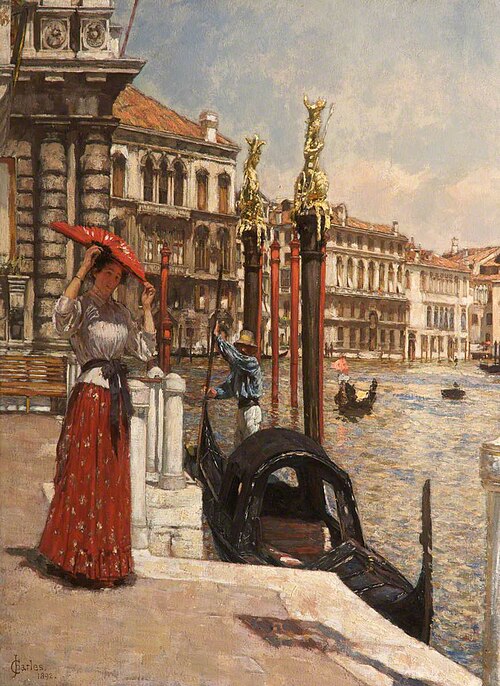 Heat of the Day, Venice, 1892, James Charles