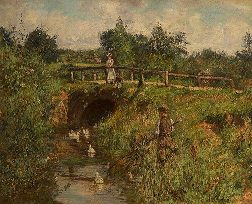 Disturbing the Fishers, 1905, James Charles