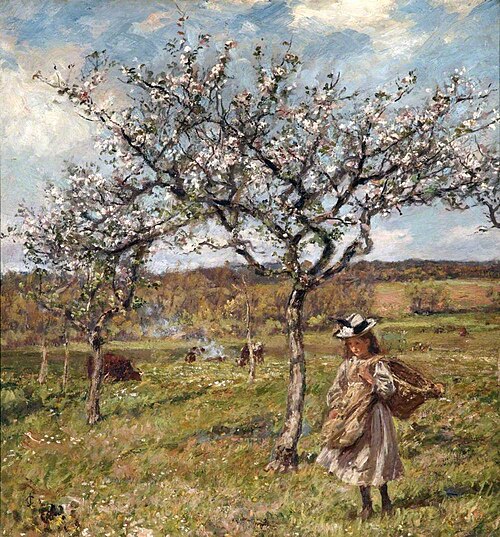 Spring Blossom at Ambersham, 1904, James Charles