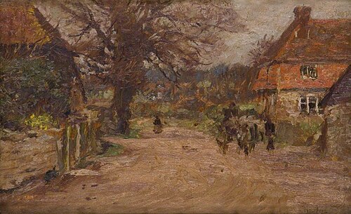 Summer, the Village Road, 1900, James Charles