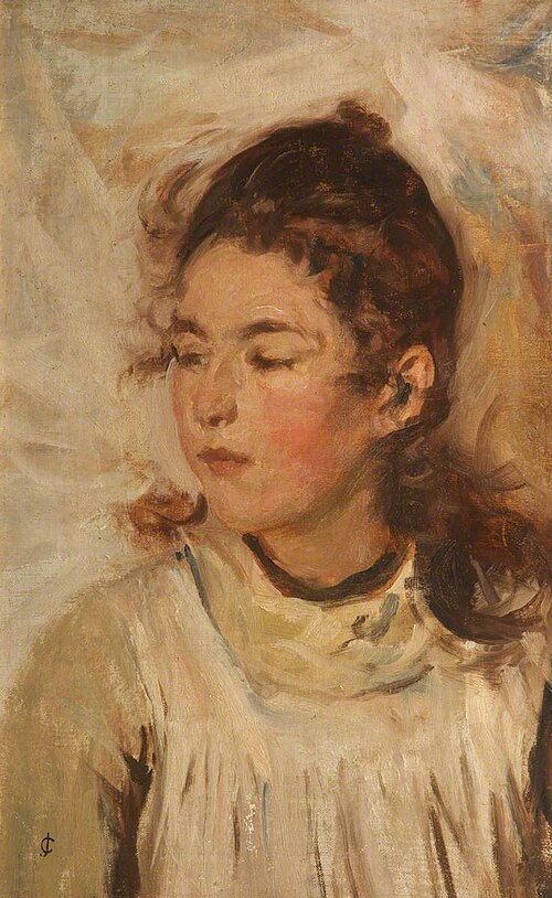 Portrait of the Artist's Daughter, , James Charles