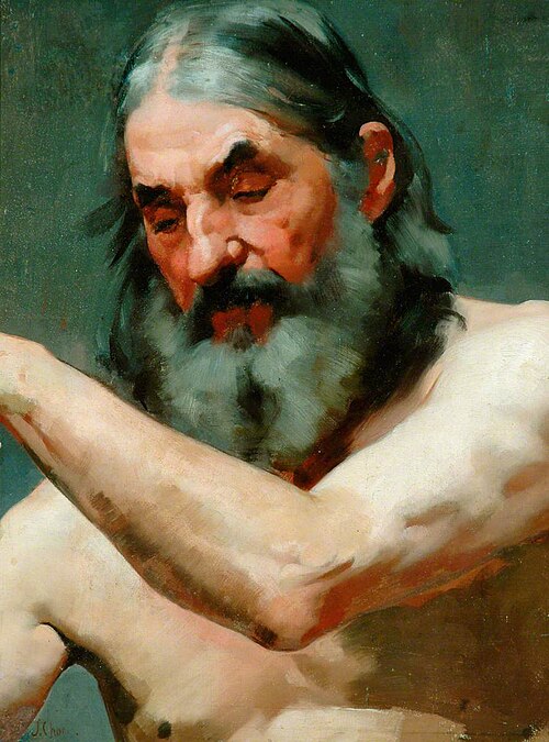 Study of an Old Man, , James Charles