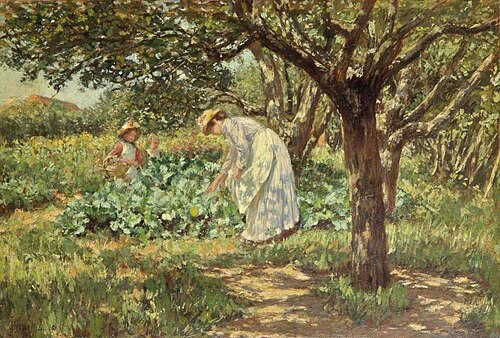 In the Garden, 1904, James Charles