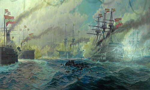 The Battle of Lissa on July 20, 1866, 1918, Alexander Kircher