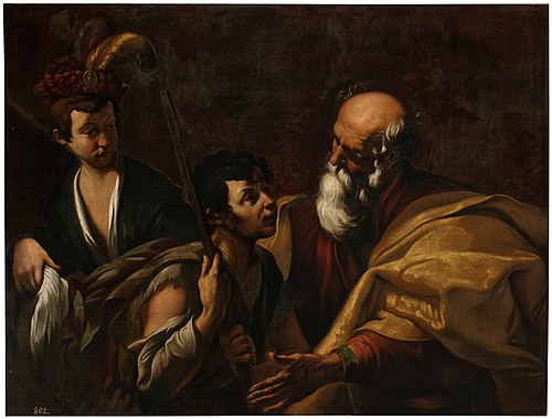 El hijo pródigo, 1601, Giacinto Brandi